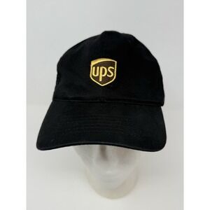 UPS Authentic Baseball‎ Cap Hat Adjustable Size Strap Black Cap